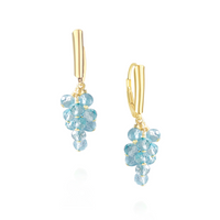 Grape Cluster Latch Back Earrings