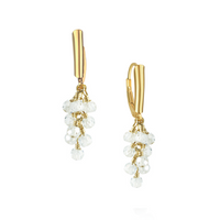 Grape Cluster Latch Back Earrings