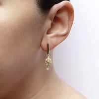 Grape Cluster Latch Back Earrings