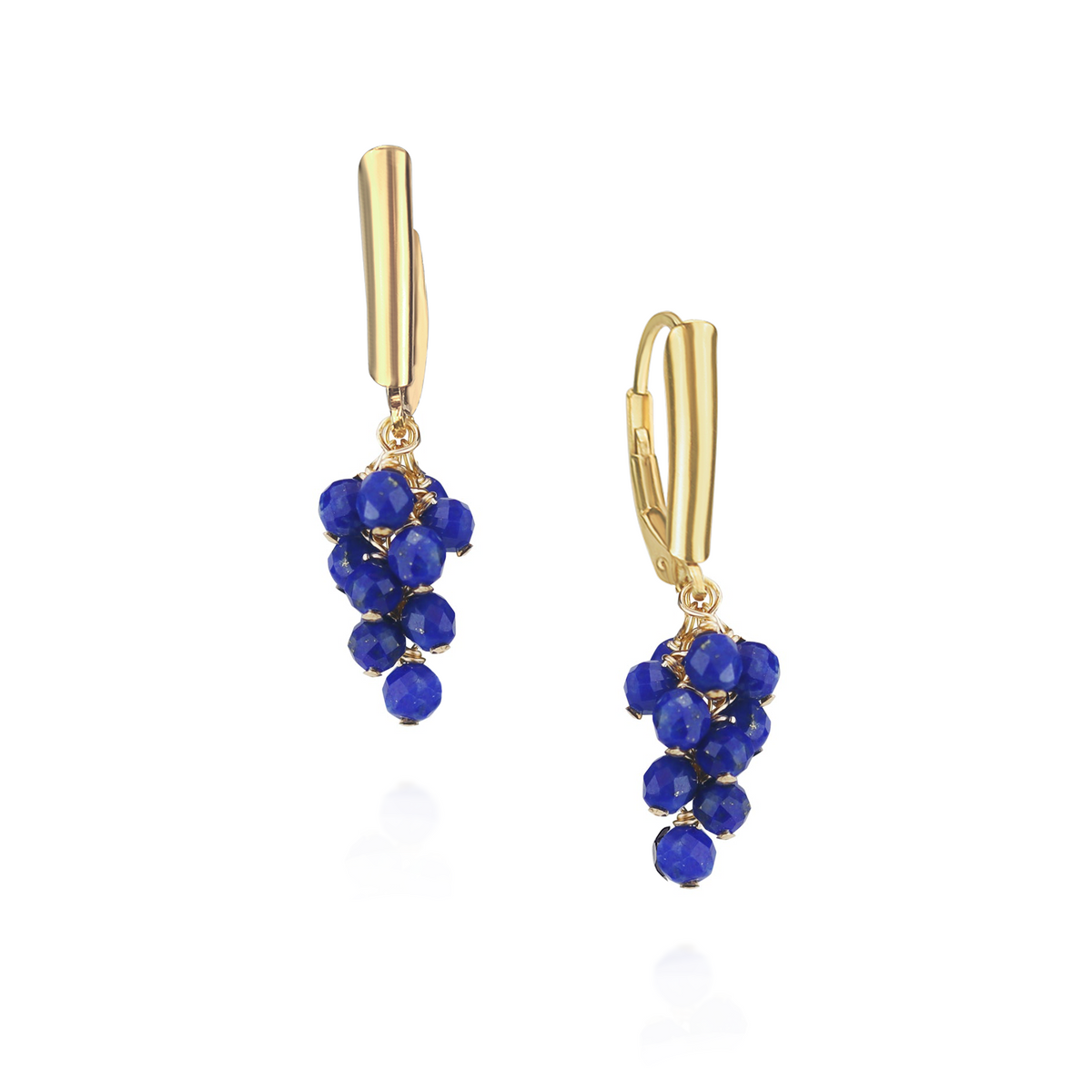 Grape Cluster Latch Back Earrings