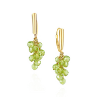 Grape Cluster Latch Back Earrings
