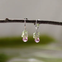 Grape Cluster & Briolette Earrings