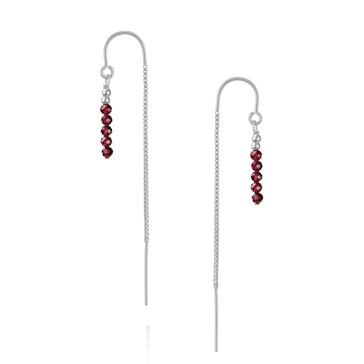 Long Beaded Threader Earrings