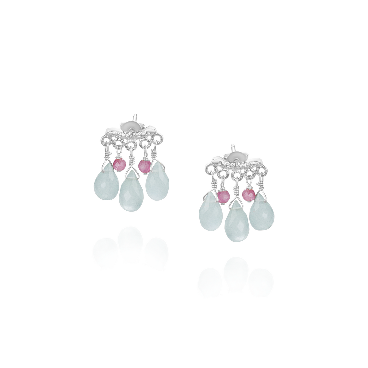 Gemstone Fringe Studs