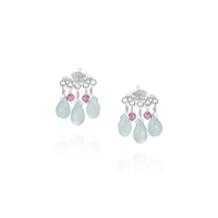 Gemstone Fringe Studs