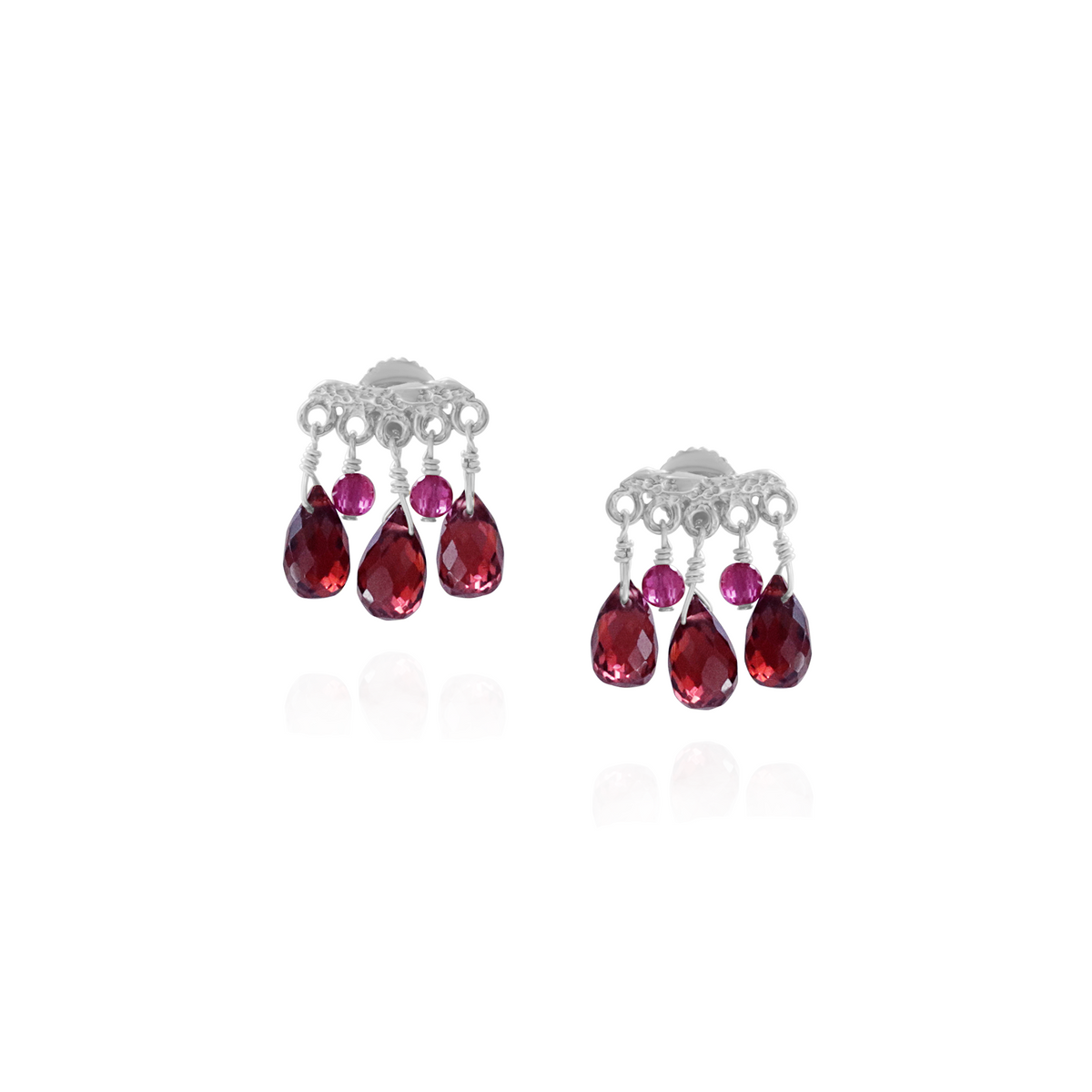 Gemstone Fringe Studs