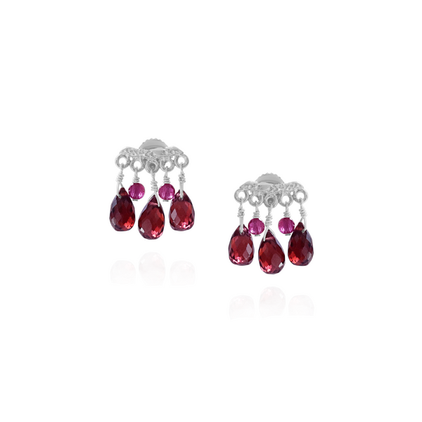 Gemstone Fringe Studs