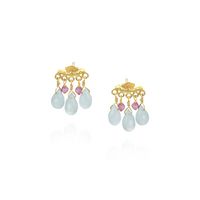 Gemstone Fringe Studs
