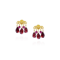 Gemstone Fringe Studs