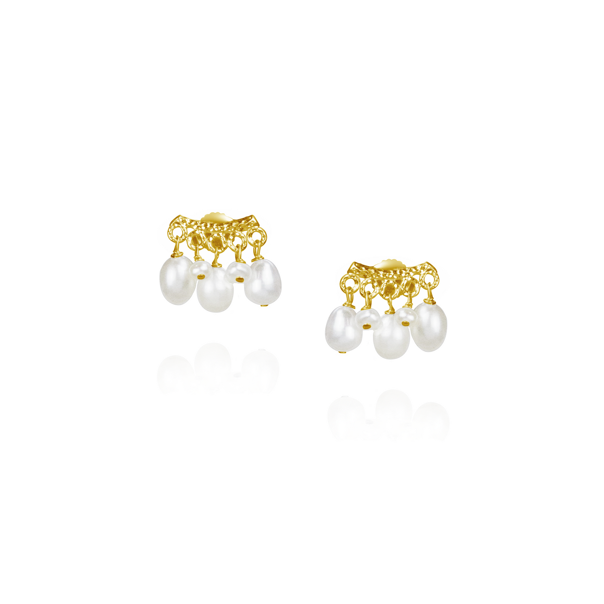 Gemstone Fringe Studs