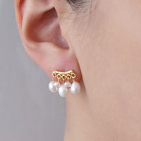Gemstone Fringe Studs