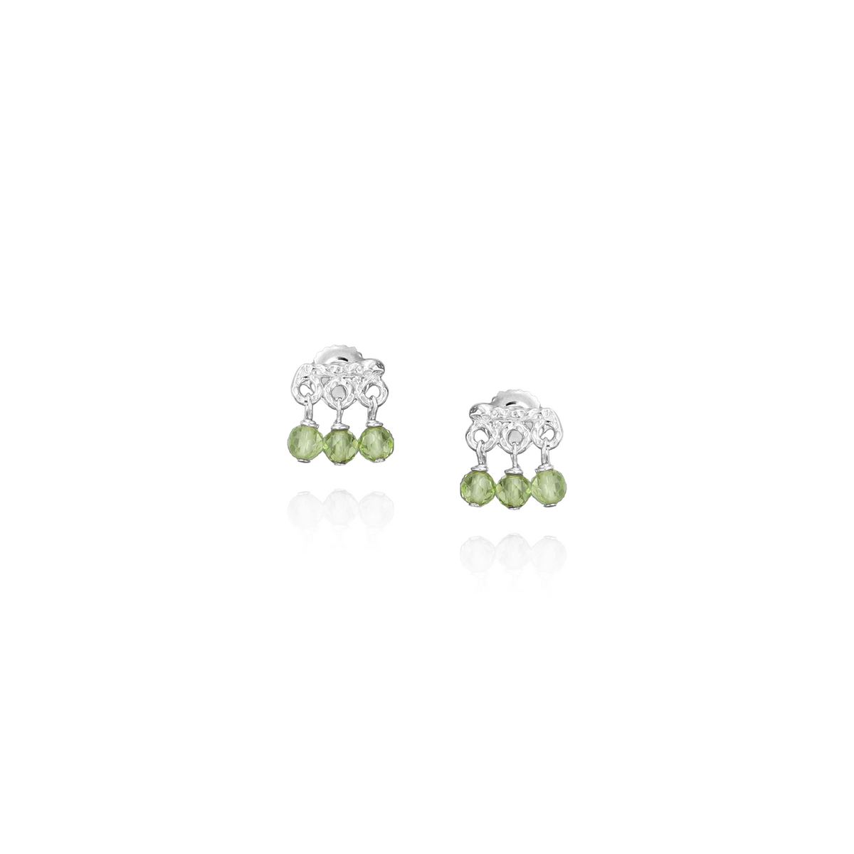 Mini Gemstone Fringe Studs