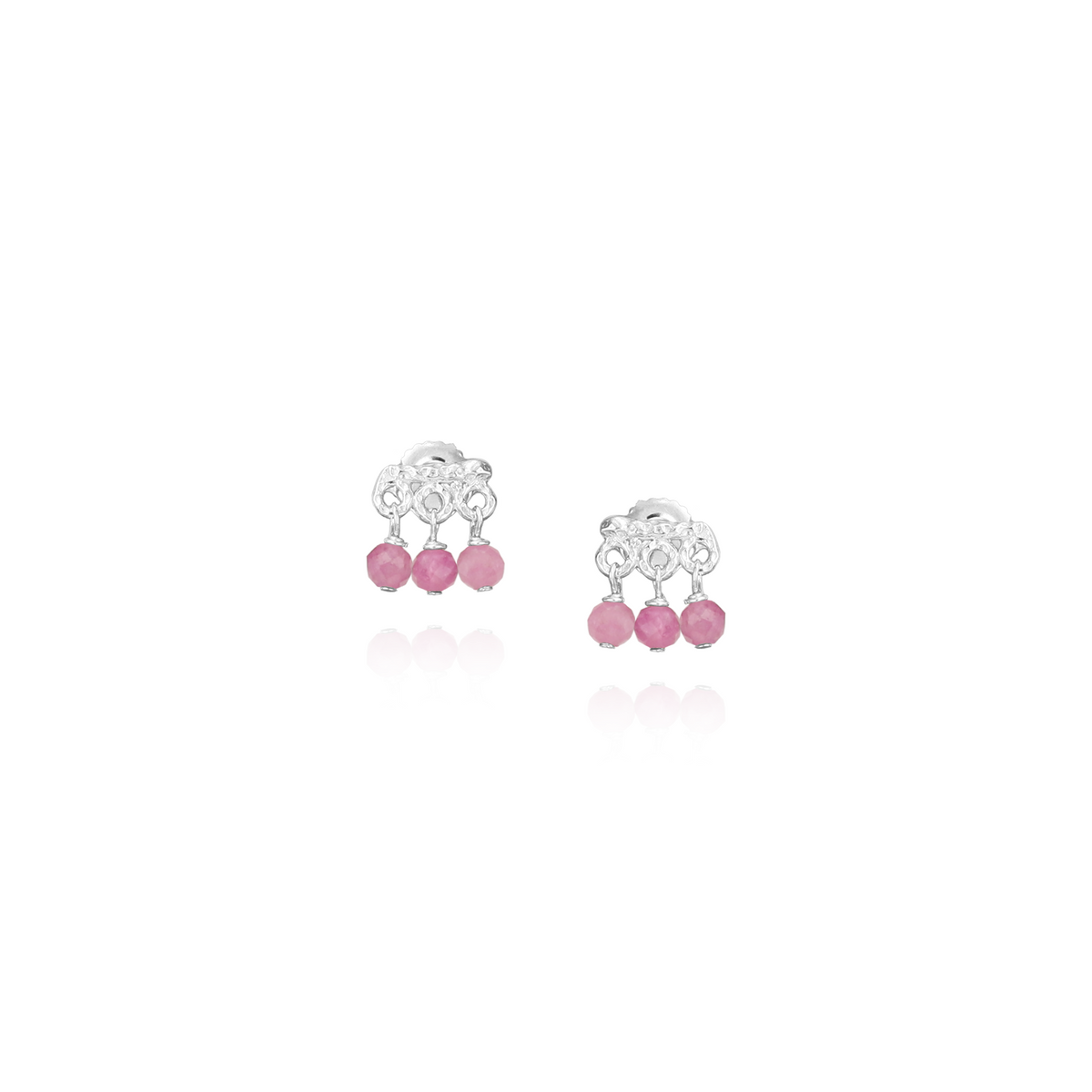 Mini Gemstone Fringe Studs