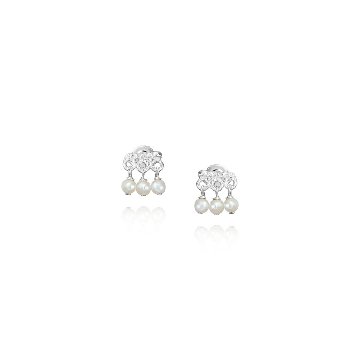 Mini Gemstone Fringe Studs
