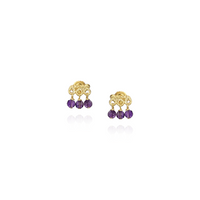 Mini Gemstone Fringe Studs