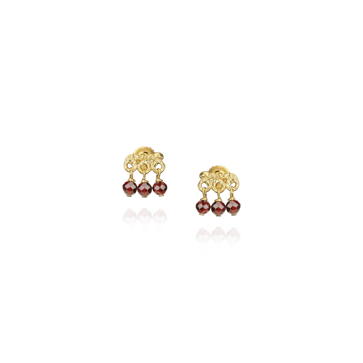 Mini Gemstone Fringe Studs