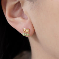 Mini Gemstone Fringe Studs