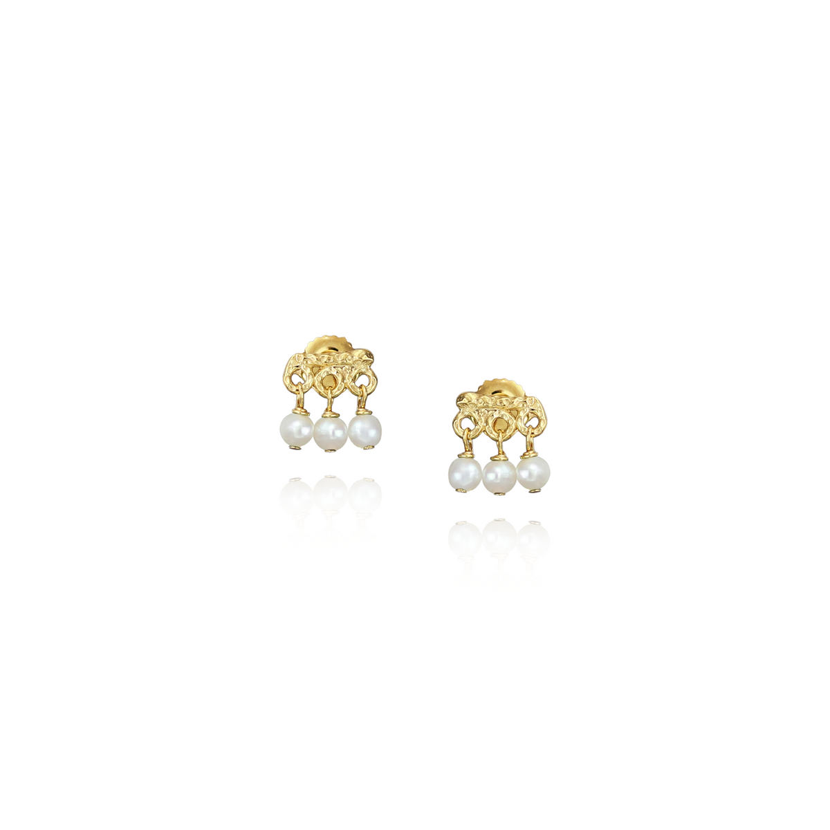 Mini Gemstone Fringe Studs