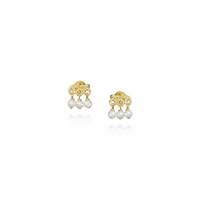 Mini Gemstone Fringe Studs