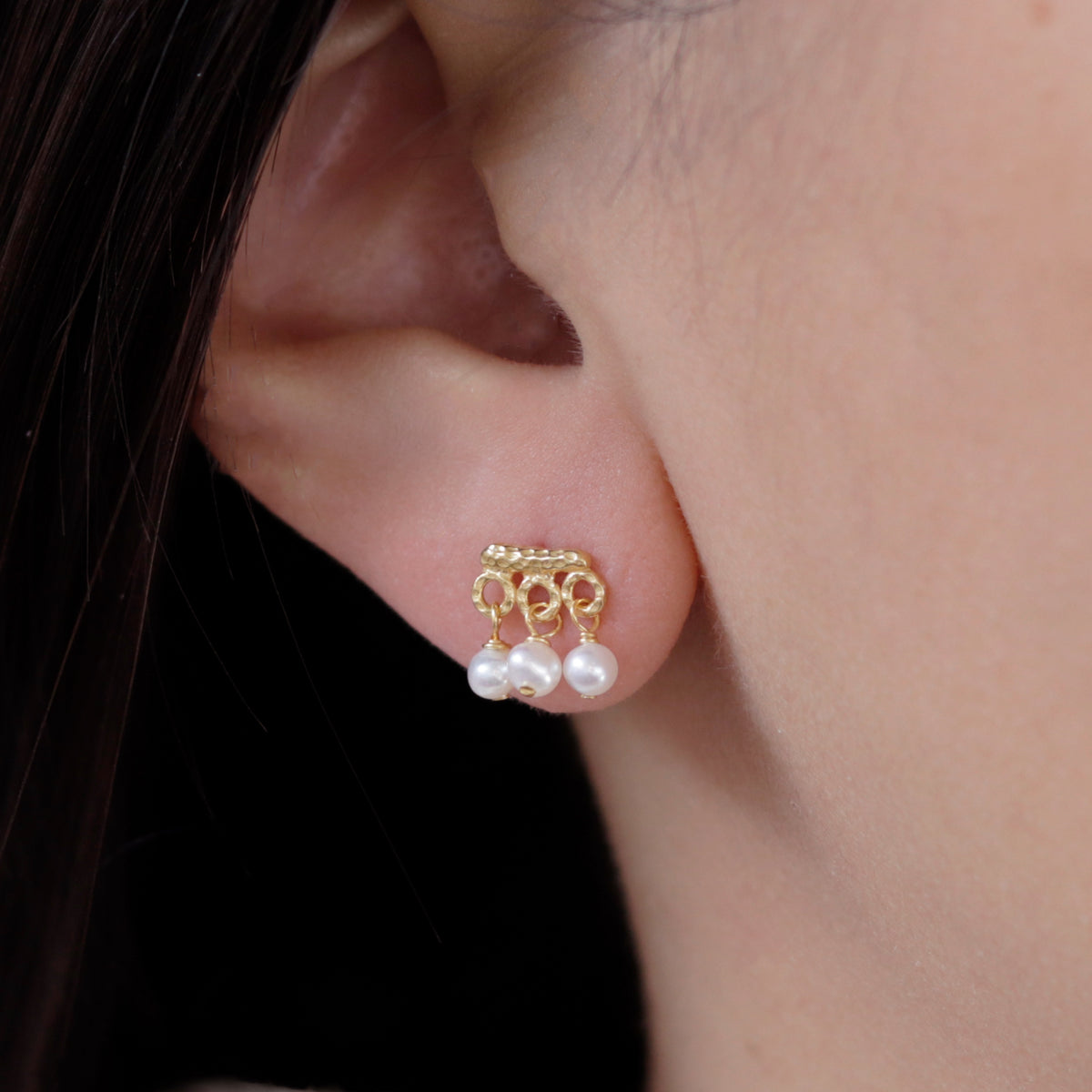 Mini Gemstone Fringe Studs