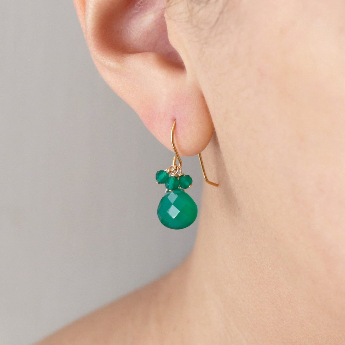 Dainty Gem Drop Earrings