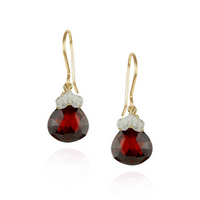 Coloured Zircon & Cluster Earrings