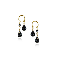 Double Briolette Drop Earrings