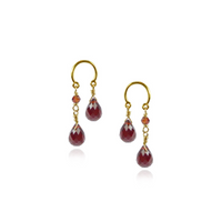 Double Briolette Drop Earrings