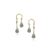 Double Briolette Drop Earrings