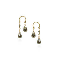 Double Briolette Drop Earrings