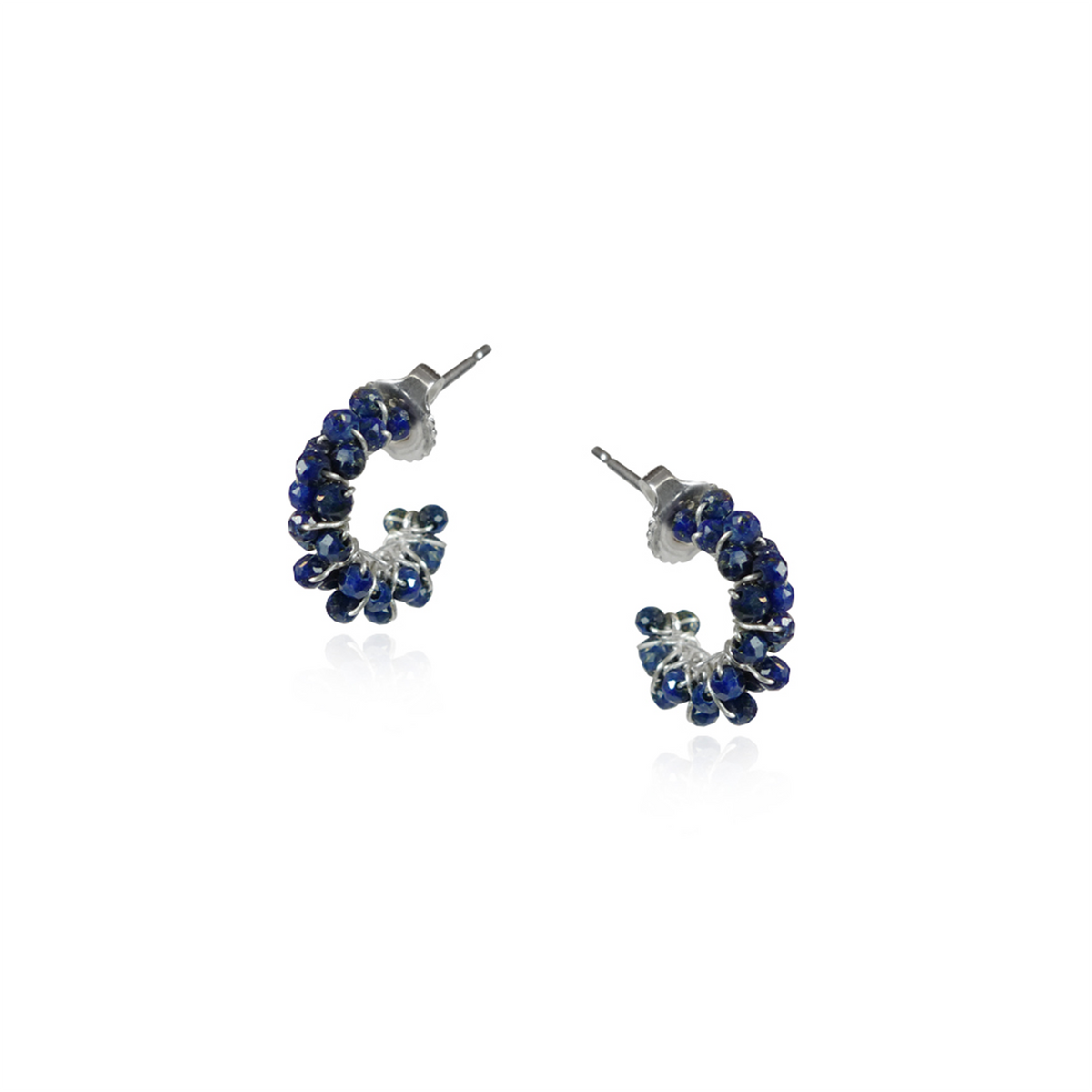Tiny Cluster Hoop Earrings