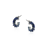 Tiny Cluster Hoop Earrings