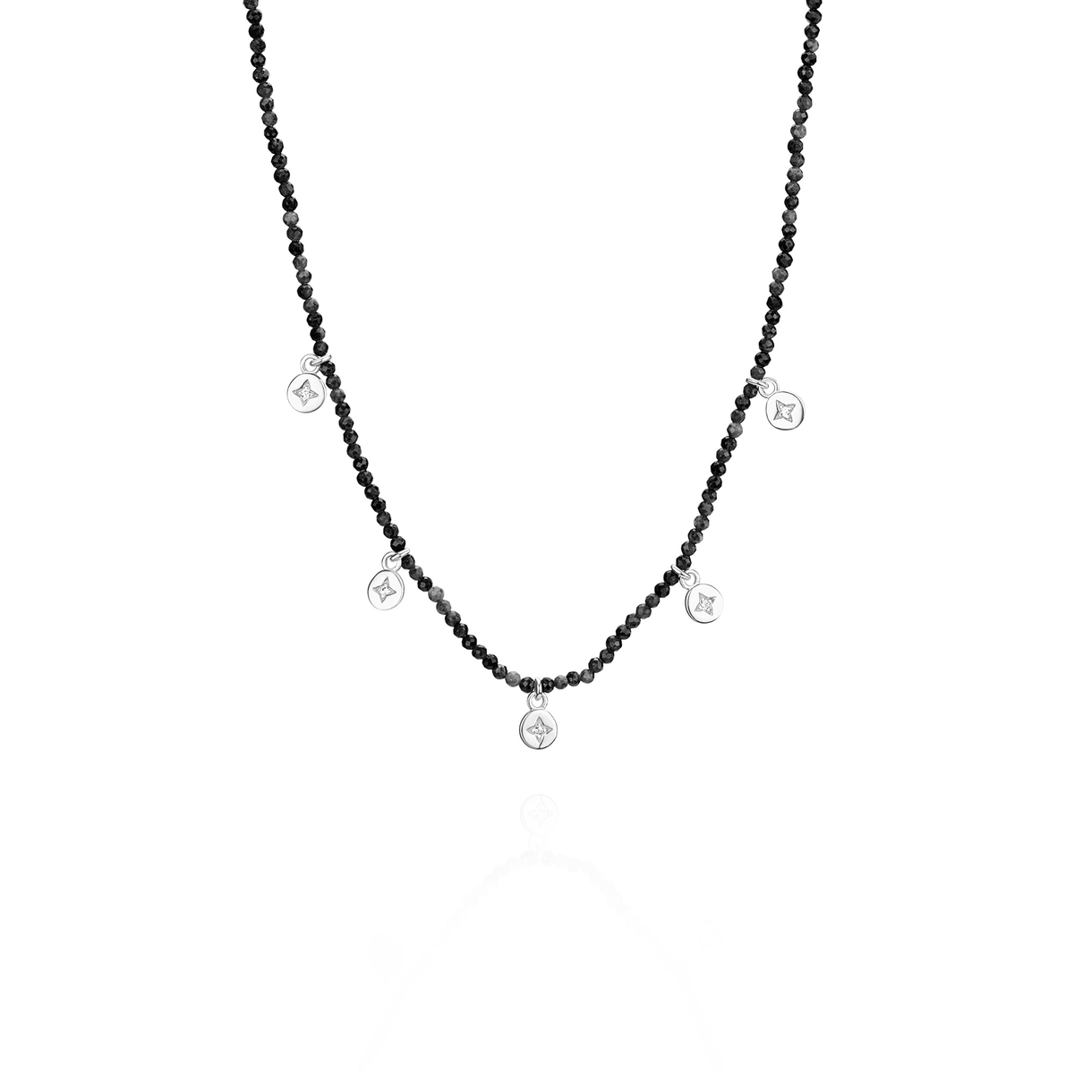 5 Star Charm Beaded Necklace