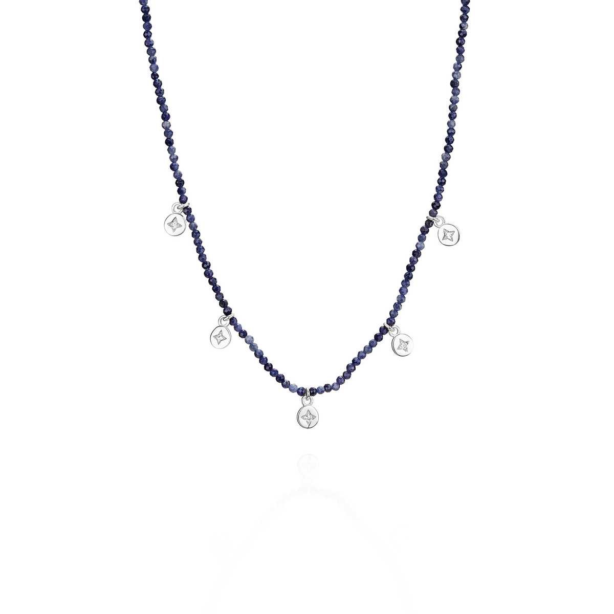 5 Star Charm Beaded Necklace