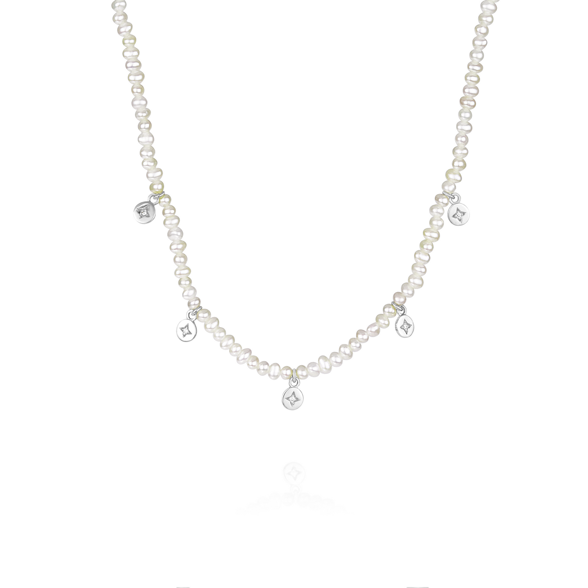 5 Star Charm Beaded Necklace