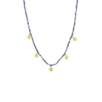 5 Star Charm Beaded Necklace