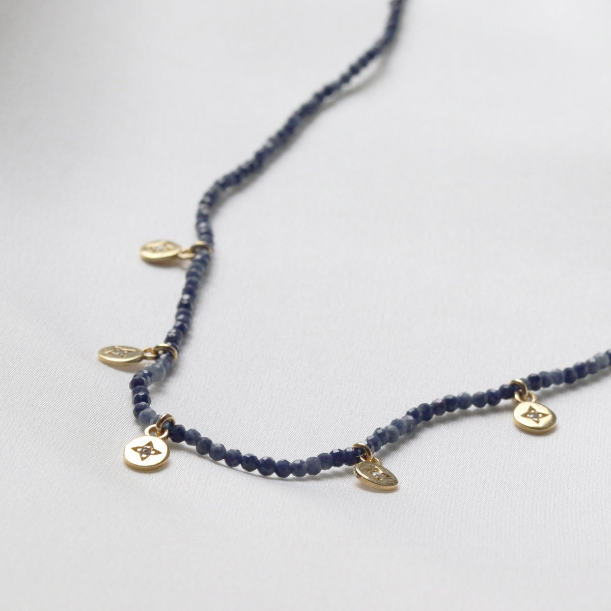 5 Star Charm Beaded Necklace