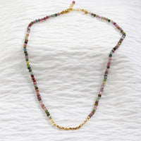Beaded & Faceted Nugget Necklace