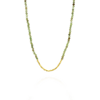 Beaded & Faceted Nugget Necklace