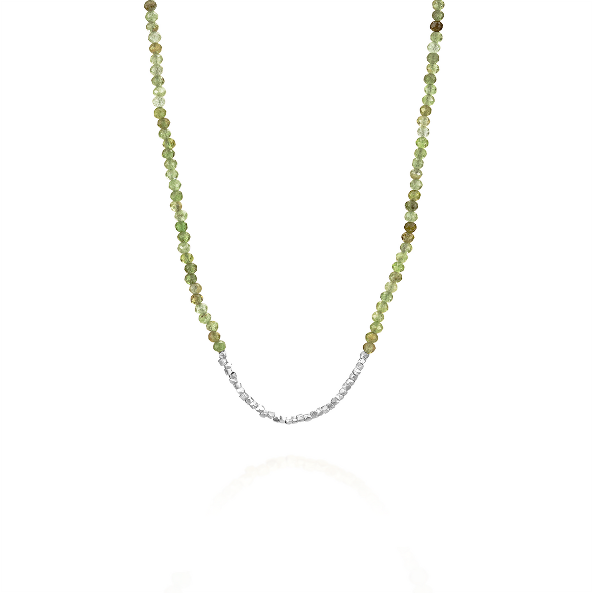 Beaded & Faceted Nugget Necklace