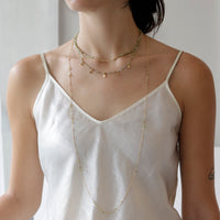 Beaded & Faceted Nugget Necklace