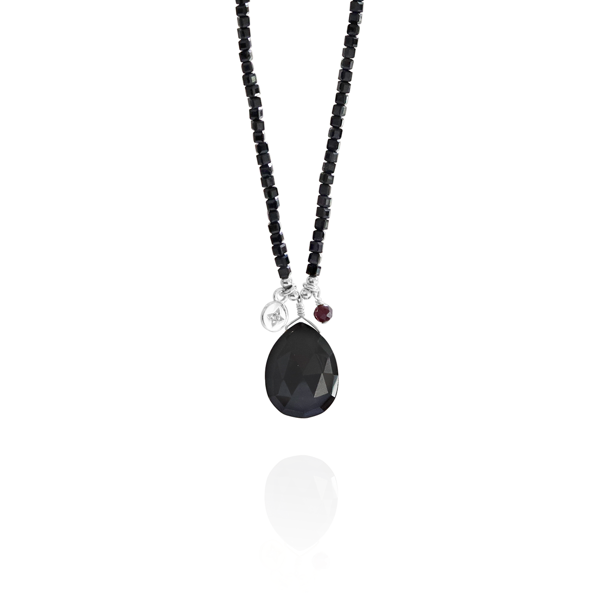 Star Charm Cluster Necklace