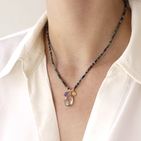 Star Charm Cluster Necklace