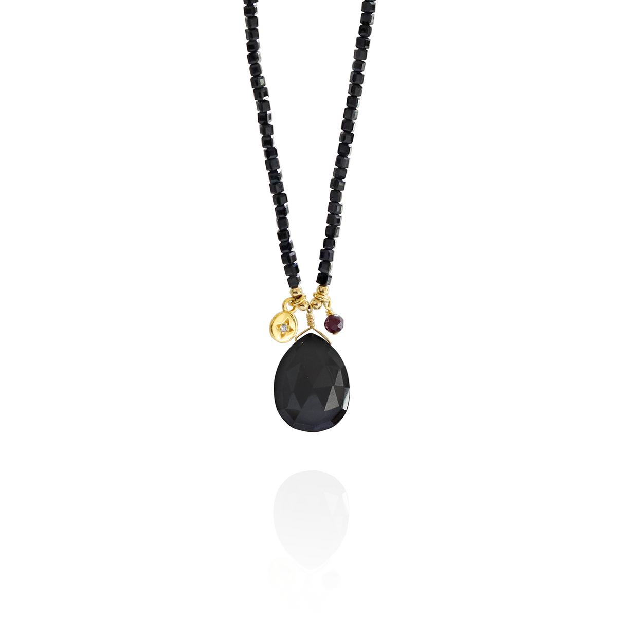 Star Charm Cluster Necklace