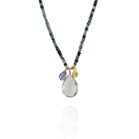 Star Charm Cluster Necklace