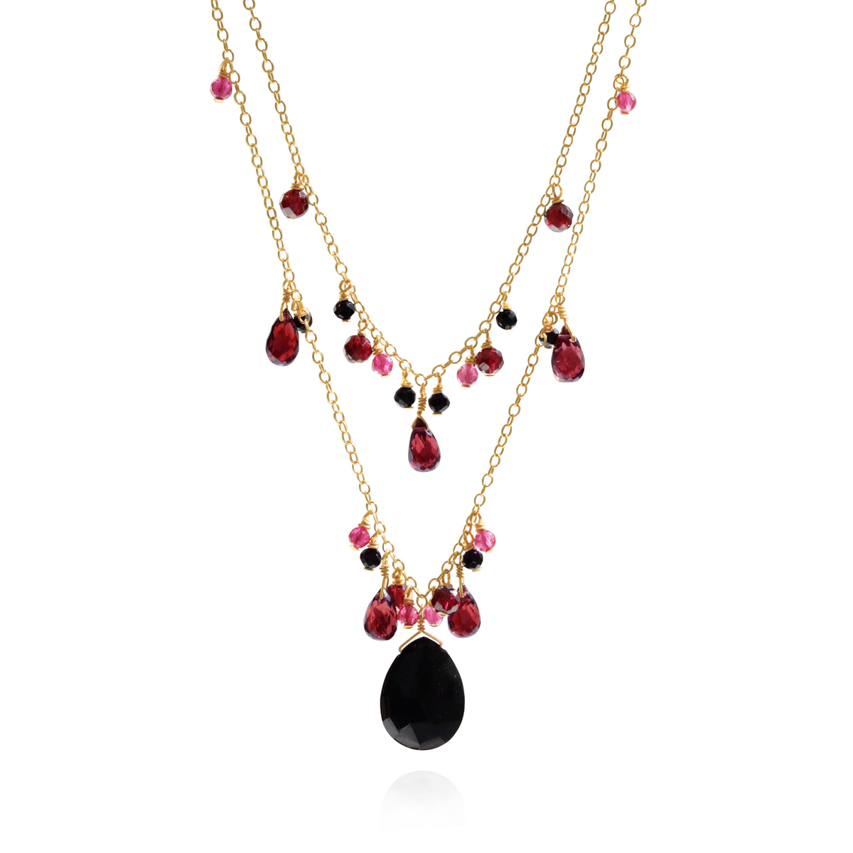 Gothic Double Tiered Statement Necklace
