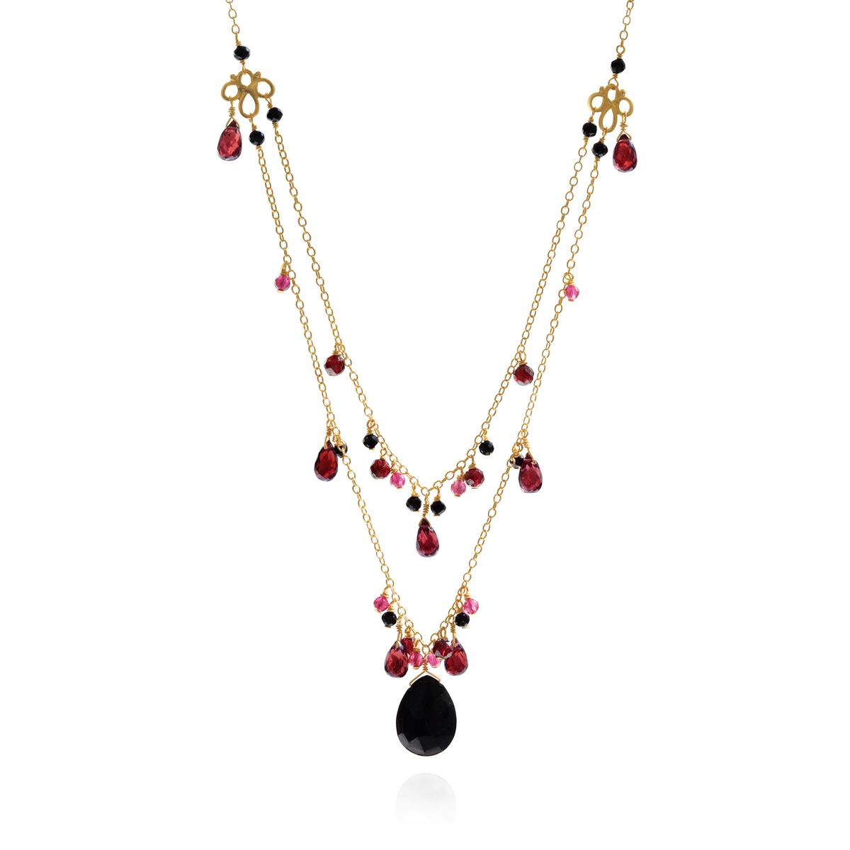 Gothic Double Tiered Statement Necklace