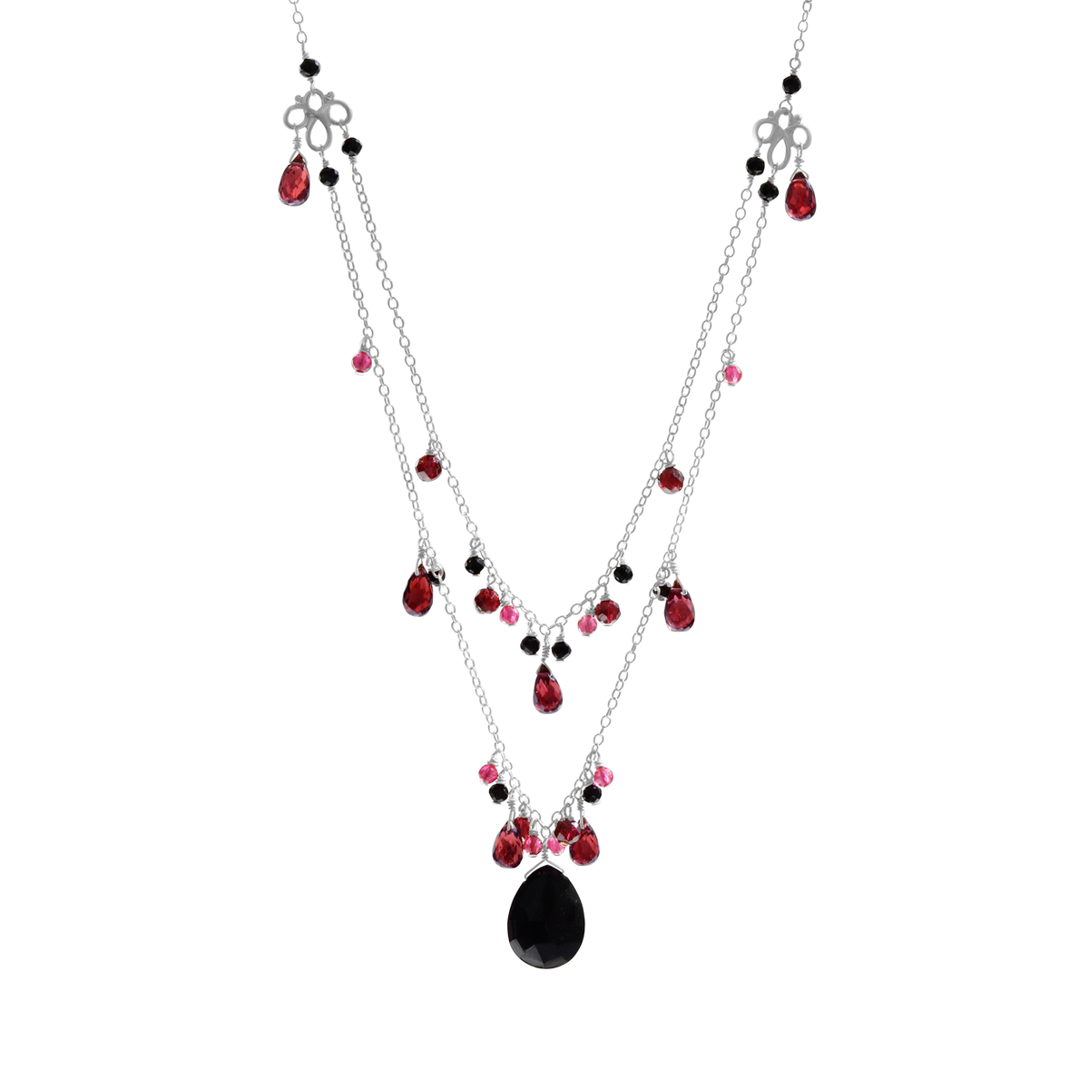 Gothic Double Tiered Statement Necklace