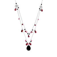 Gothic Double Tiered Statement Necklace