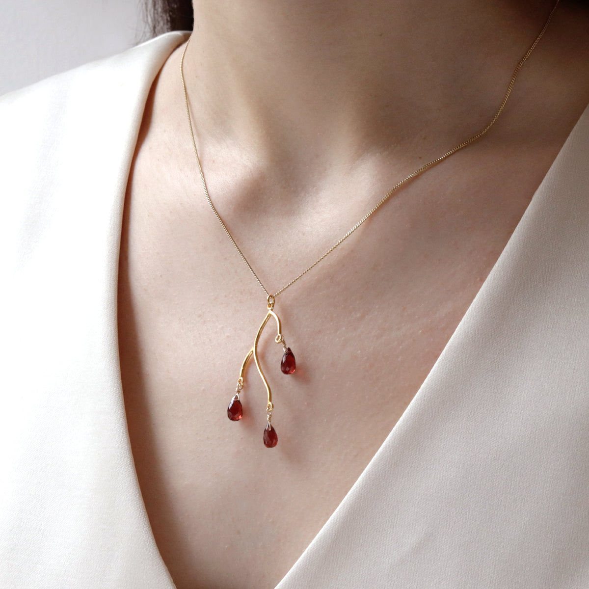 Blossom Briolette Pendant Necklace